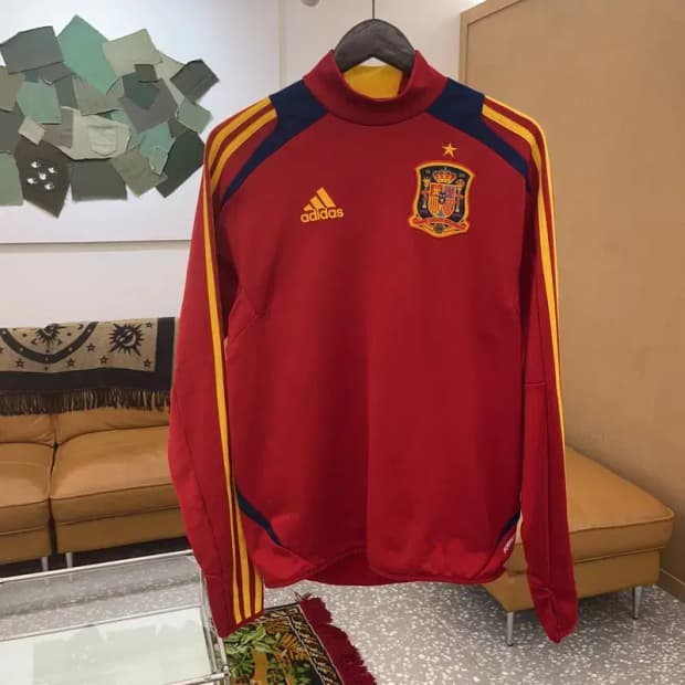 아디다스 12-13 스페인 국대 축구 져지 긴팔티 95 C06144