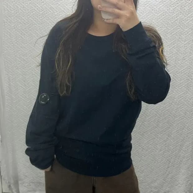 씨피컴퍼니 CP 와펜 오버핏 스웻셔츠 맨투맨 100 C06171