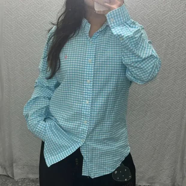 폴로 랄프로렌 커스텀핏 핑크포니 오버핏 긴팔 셔츠 105 C06226