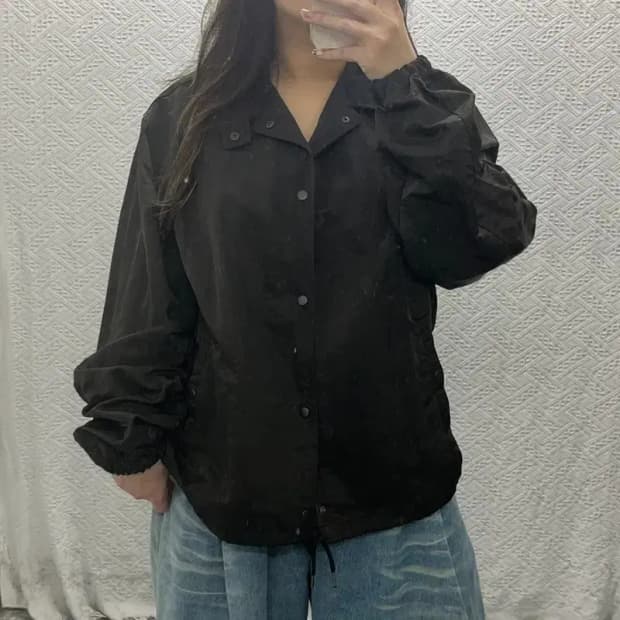 프리즘웍스 브라운 오버핏 바람막이 자켓 105 C06332