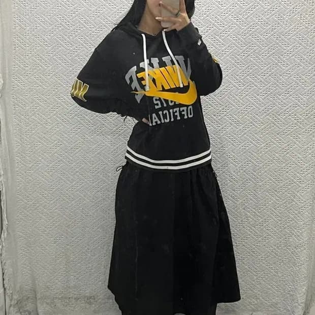 나이키 1972 올드스쿨 빈티지 로고프린팅 후드티 100 C06460