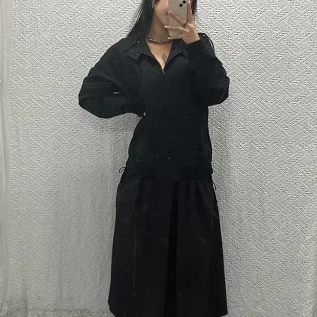 유니클로 캐주얼 안감 배색 블루종 자켓 XL C06458