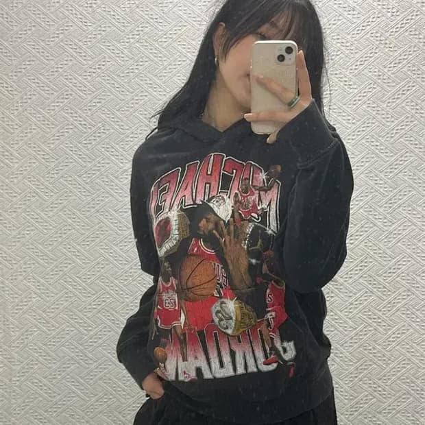 나이키 조던 플라이트 플리스 빅프린팅 후드티 S C06529