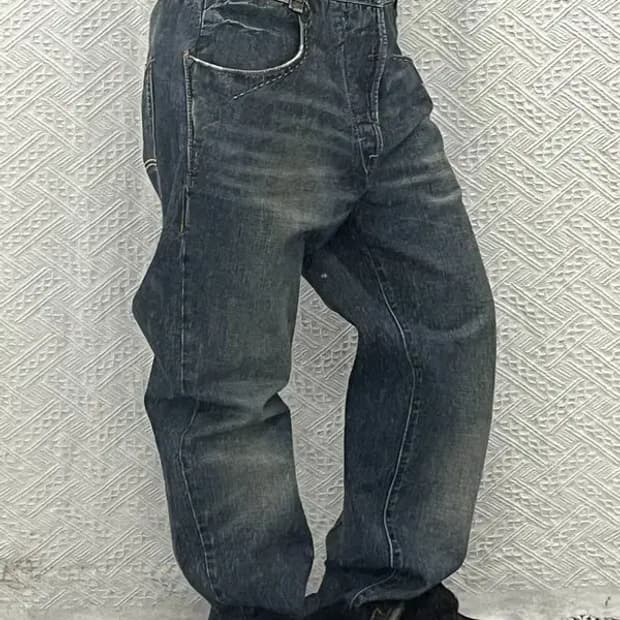 리바이스 쿠퍼 웨스턴 포켓 스티치 워싱 데님팬츠 34인치 C06540