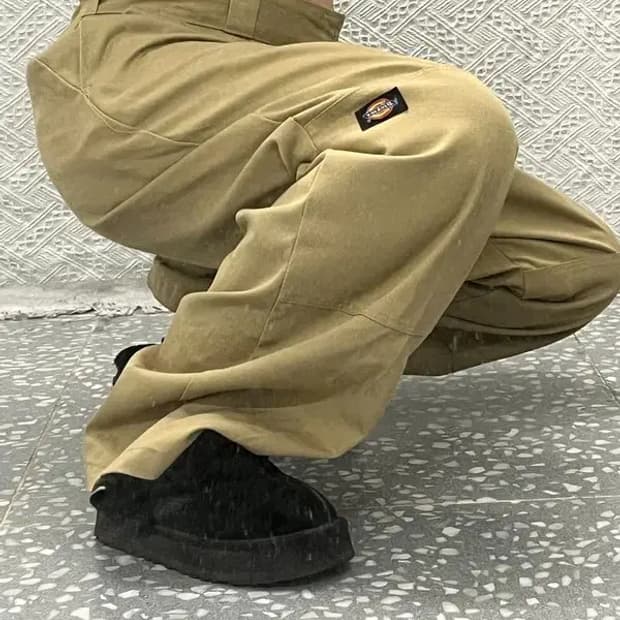 디키즈 더블니 루즈핏 와이드 사이드 포켓 워크 팬츠 42인치 C06545