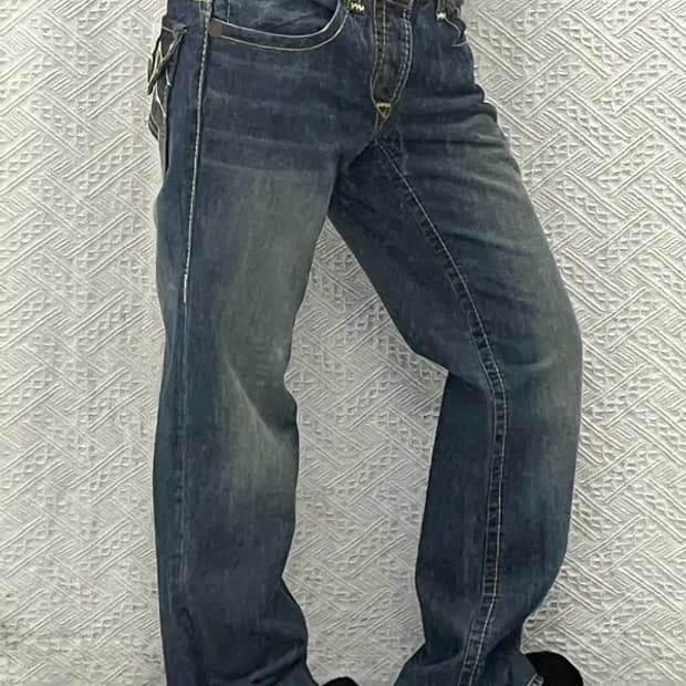 트루릴리전 빌리 자이언트 빅티 00's 데님팬츠 30인치 C06629