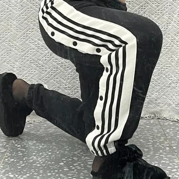 아디다스 Y2K 아디브레이크 사이드 버튼 조거 트랙 팬츠 S C06668