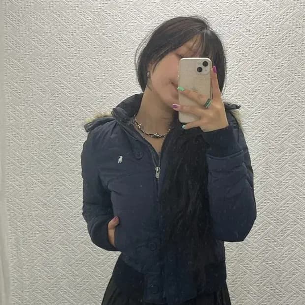 DESTROYED 올드스쿨 빈티지 00's 숏 패딩 L C06678