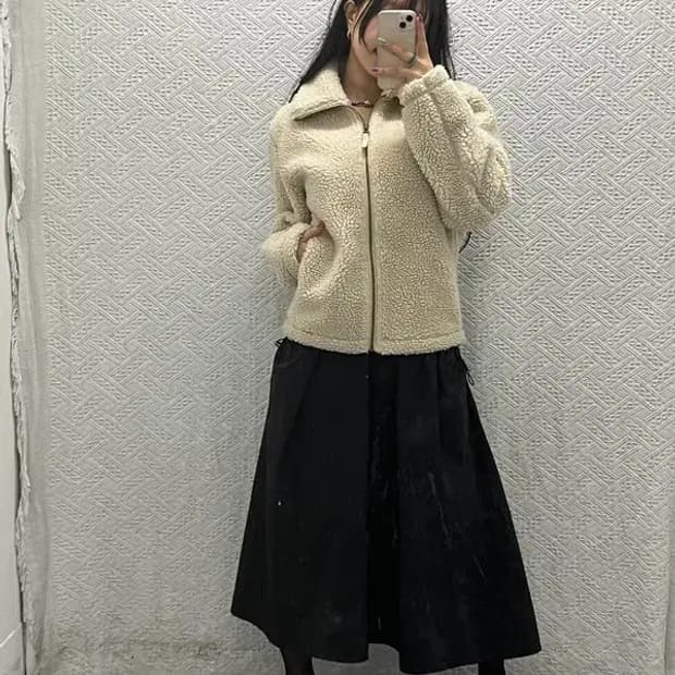 유니클로 U 이동휘 착용 베이직 르메르 플리스 자켓 S C06679