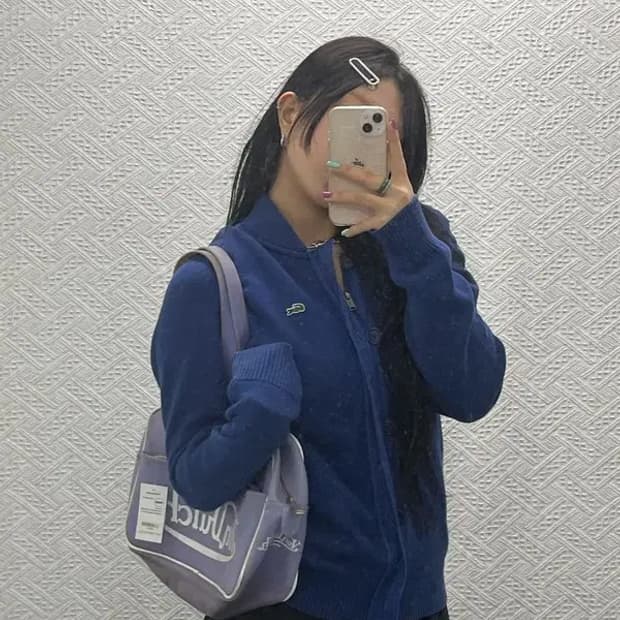 라코스테 캐주얼 클래식 집업 니트 가디건 95 C06723