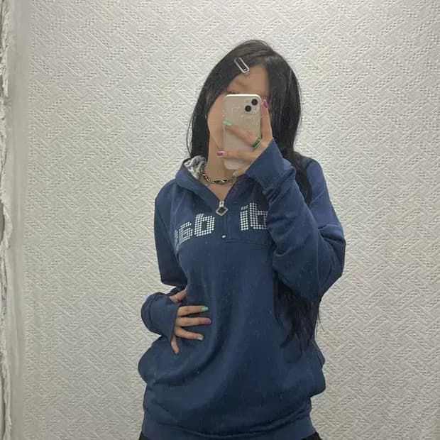 아디다스 올드스쿨 스펠아웃 패턴로고 반집업 져지 후드티 L C06744