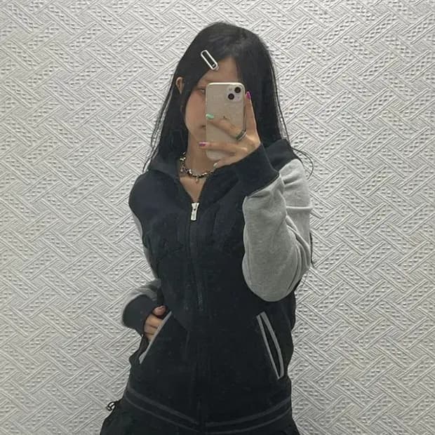 나이키 올드스쿨 배색 바시티 후드집업 M C06724