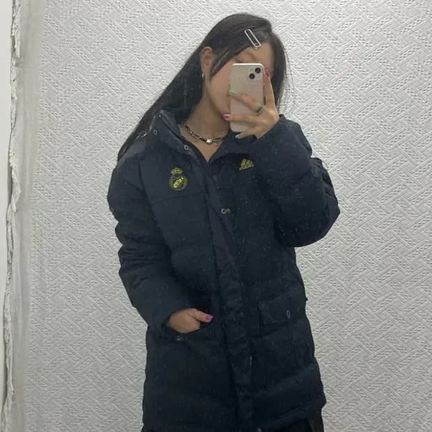 아디다스 올드스쿨 07-08 레알마드리드 덕다운 패딩 100 C06736