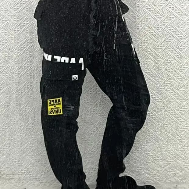 베이프 AAPE 스트릿 힙합 조거 카고 팬츠 M C06788