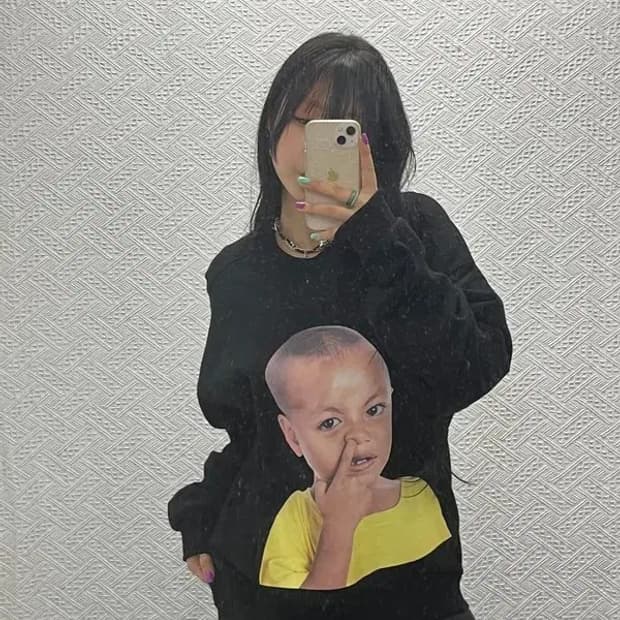 아크메드라비 스트릿 키치 빅프린팅 맨투맨 2 C06787