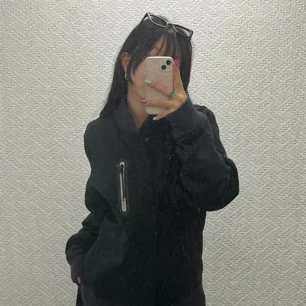 나이키 에어 디스트로이어 BB 패디드 블루종 집업 자켓 L C06804