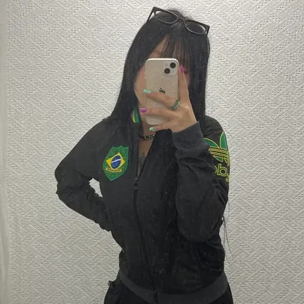 아디다스 올드스쿨 브라질 패치워크 트랙탑 집업 져지 85 C06808