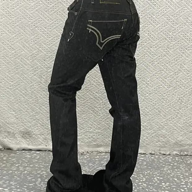 본 더치 올드스쿨 스트릿 키치 Y2K 데님 팬츠 30인치 C06836