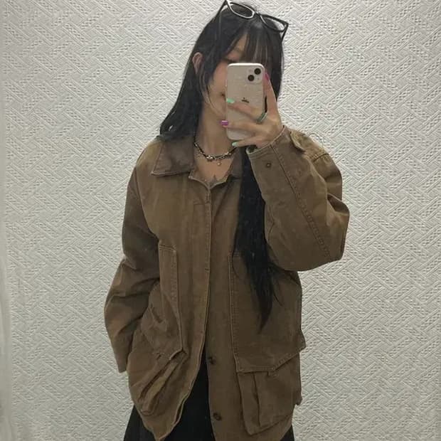 팀버랜드 빈티지 웨더기어 퀄팅 내피 카고 워크 자켓 C06811