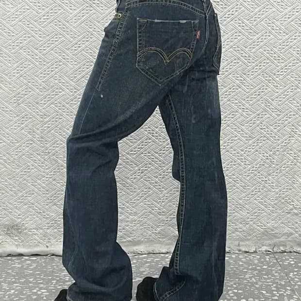 리바이스 올드스쿨 레트로 레드패치 데님 팬츠 76 C06837