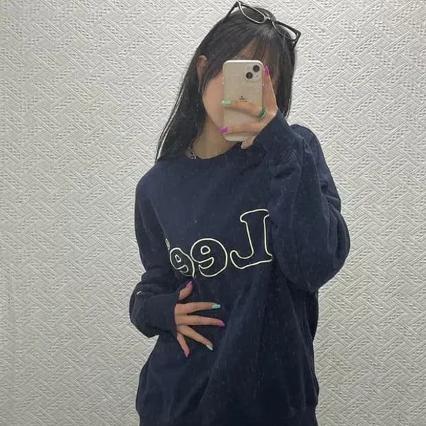 LEE 올드스쿨 빈티지 자수로고 맨투맨 스웻셔츠 XL C06824