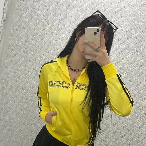 아디다스 올드스쿨 Y2K 크롬핏 져지 집업 85 C06816