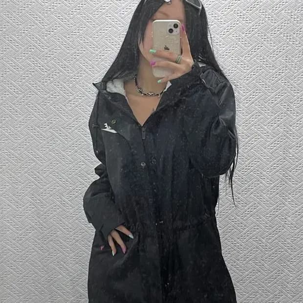 나이키 올드스쿨 스트링 슬림핏 양털 패딩 S C06850