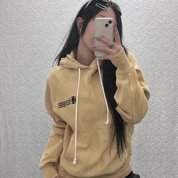 챔피언 아방핏 베이직 모던 약기모 후드티 S C06845