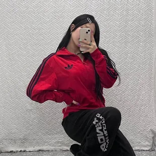 아디다스 올드스쿨 파이어버드 다크레드 트랙탑 져지 집업 95 C06894