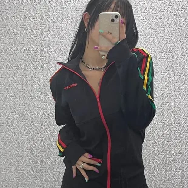 아디다스 흑탭 스펠아웃 레게 트랙탑 져지 집업 S C06960