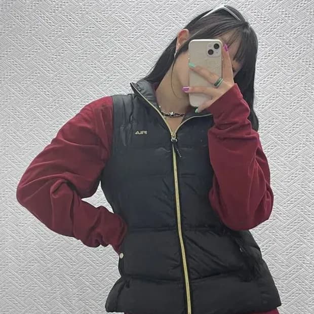 필라 검골 오리털 덕다운 패딩 조끼 95 C06974