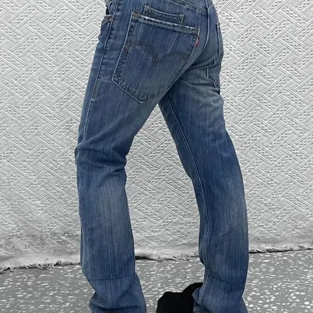 리바이스 522 슬림 스트레이트 데님 청바지 30인치 C06994