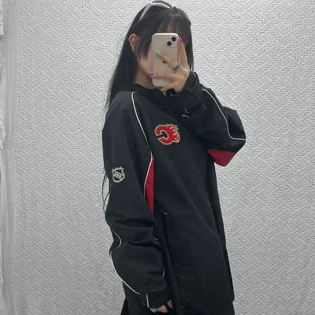 리복 CALGARY 올드스쿨 바람막이 자켓 110 C06964