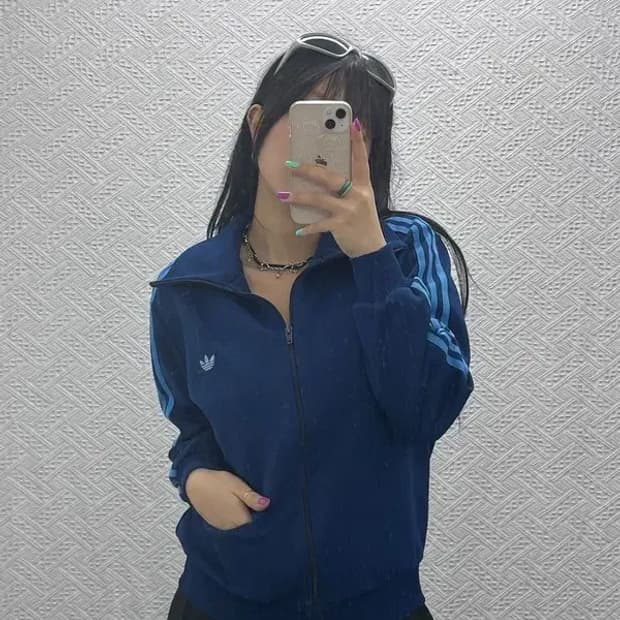 아디다스 80s 재팬 파이어버드 트랙탑 져지 집업 100 C06979