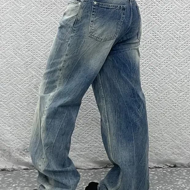 모드나인 빈티지 드레이프 워싱 데님 팬츠 30인치 C07071