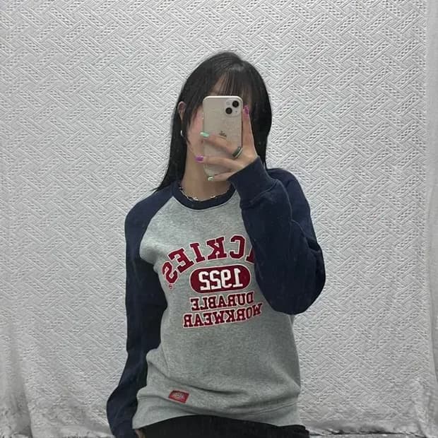 디키즈 스펠아웃 래글런 나그랑 라인 맨투맨 M C07090