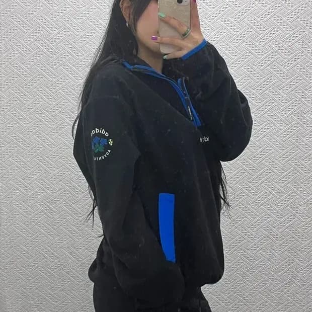 아디다스 슈퍼스타 어드벤처 반집업 플리스 맨투맨 XL C07097