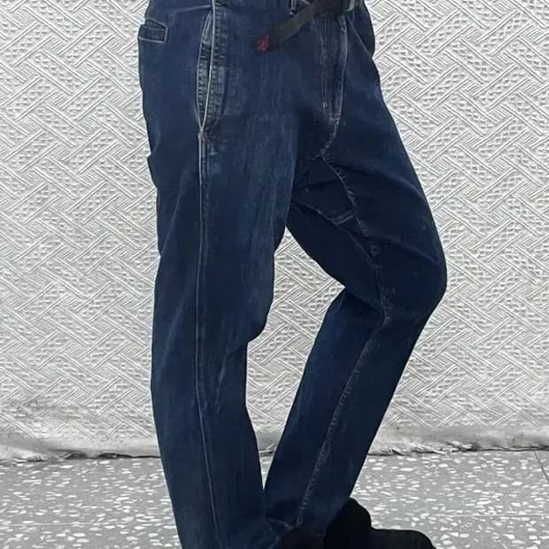 그라미치 올드스쿨 벨티드 데님팬츠 M C07145