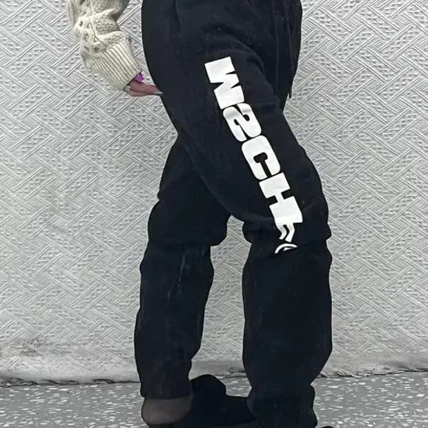 미스치프 올드스쿨 빅로고 약기모 조거 스웻팬츠 S C07190