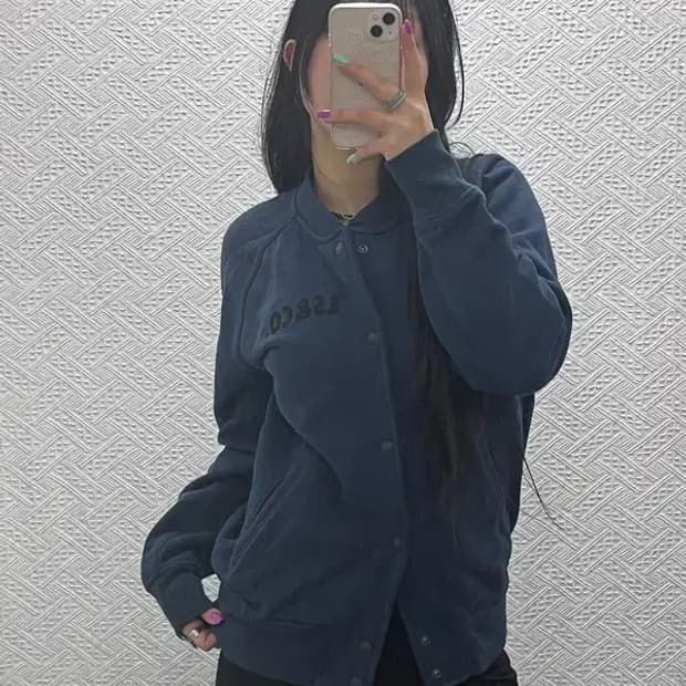 리바이스 샌프란시스코 올드스쿨 프린팅 바시티 자켓 S C07165