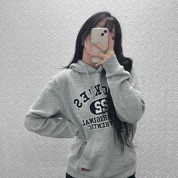 디키즈 올드스쿨 빈티지 빅로고 레터링 후드티 L C07207