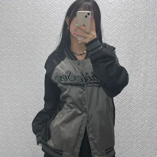 MLB 올드스쿨 시카고 화이트삭스 바시티 자켓 100 C07241