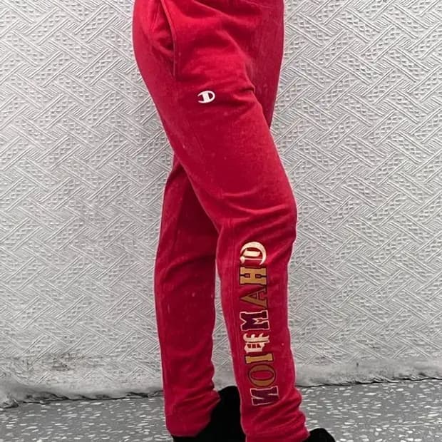 챔피언 리버스위브 Y2K 스트릿 고딕로고 트랙팬츠 S C07272