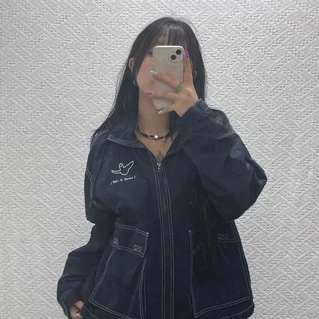 마크곤잘레스 빈티지 스케치스티치 바람막이 자켓 S C07249