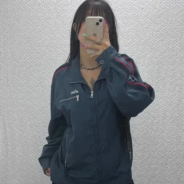 아식스 올드스쿨 레트로 바람막이 워크 자켓 105 C07295