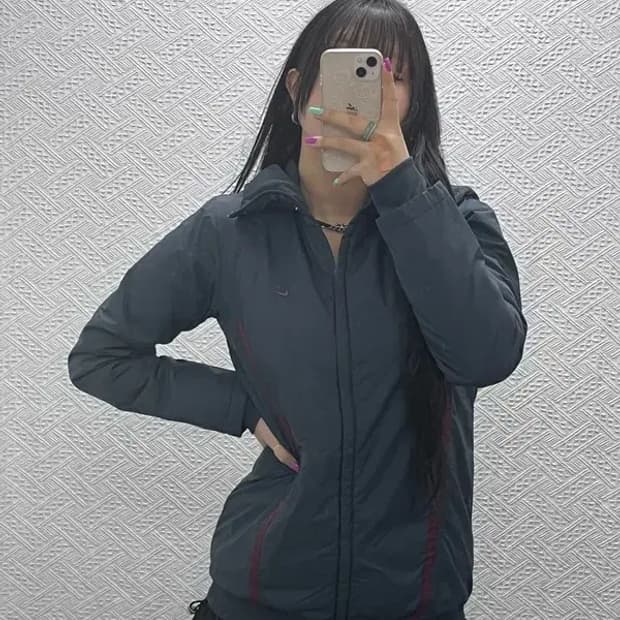 나이키 올드스쿨 빈티지 크로스배색 바람막이 자켓 M C07310