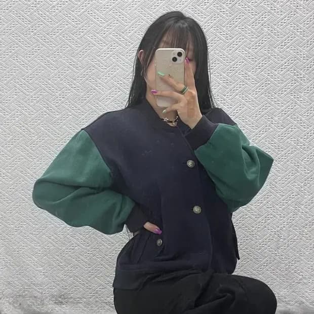 아디다스 레트로 90's 딥그린 슬리브 바시티 자켓 105 C07364