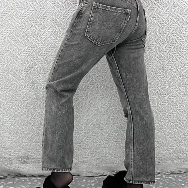 리바이스 실버탭 디스트로이드 흑청 데님팬츠 28인치 C07396