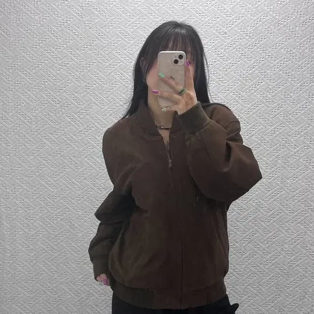 라코스테 컨트리 모던 시크 양가죽 블루종 자켓 100 C07386