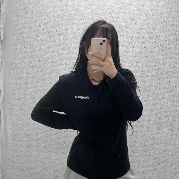 파타고니아 P-6 로고 빈티지 백프린팅 롱슬리브 XL C07400